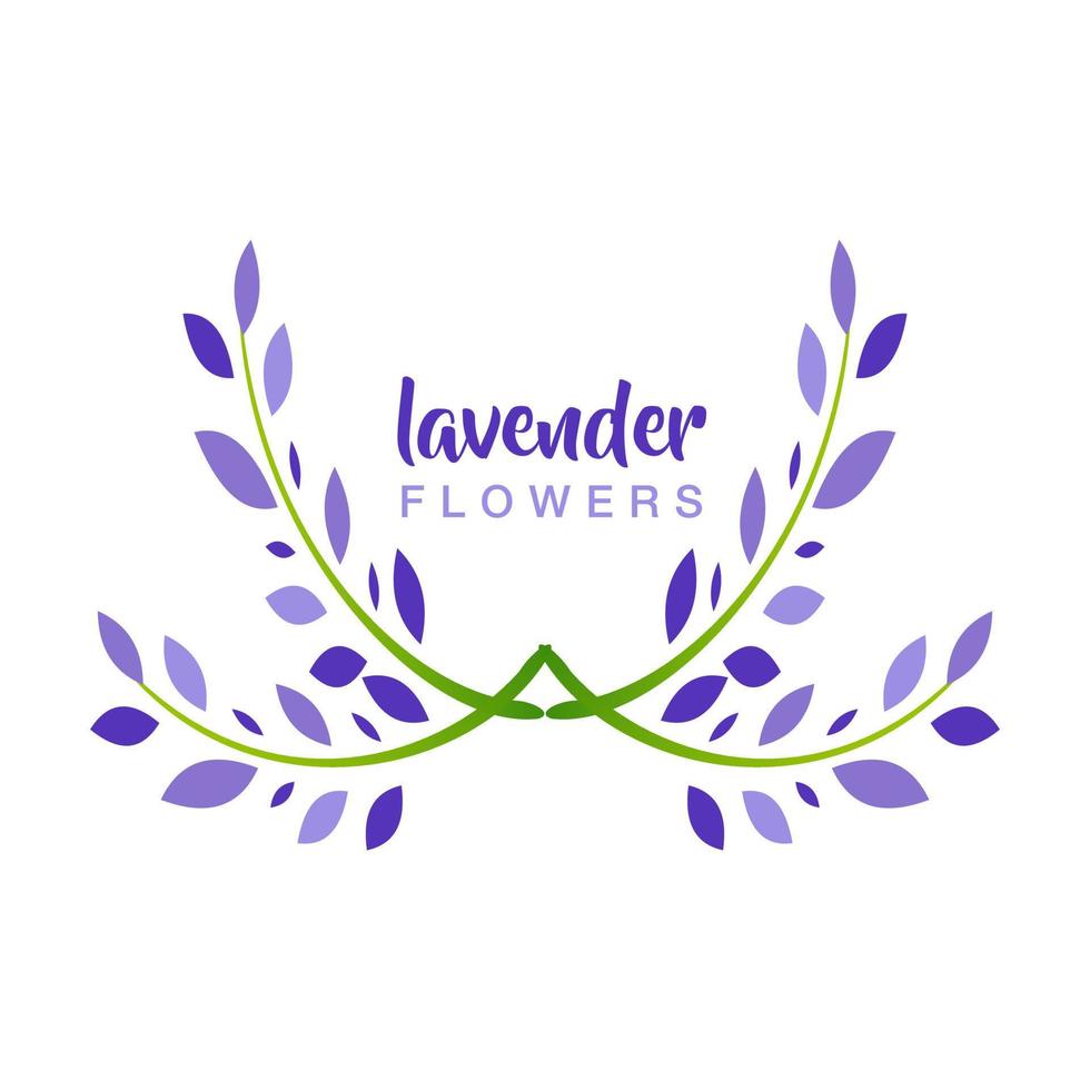 vacker lavendel löv ram i vektor design. enkel och elegant lavendel bakgrund. lavendel bakgrund grundläggande element grafiska resurser