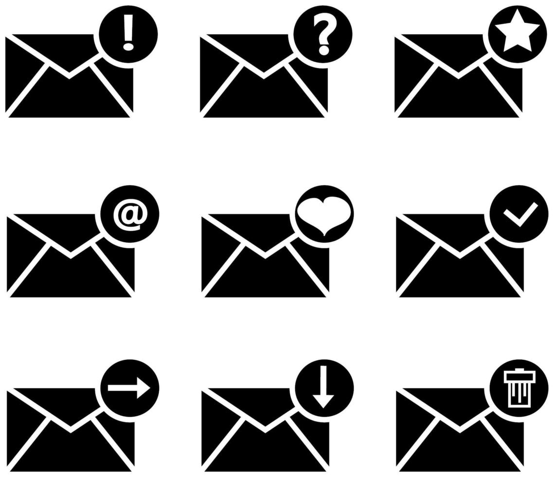 Briefumschlagsymbol für E-Mail-Nachricht vektor
