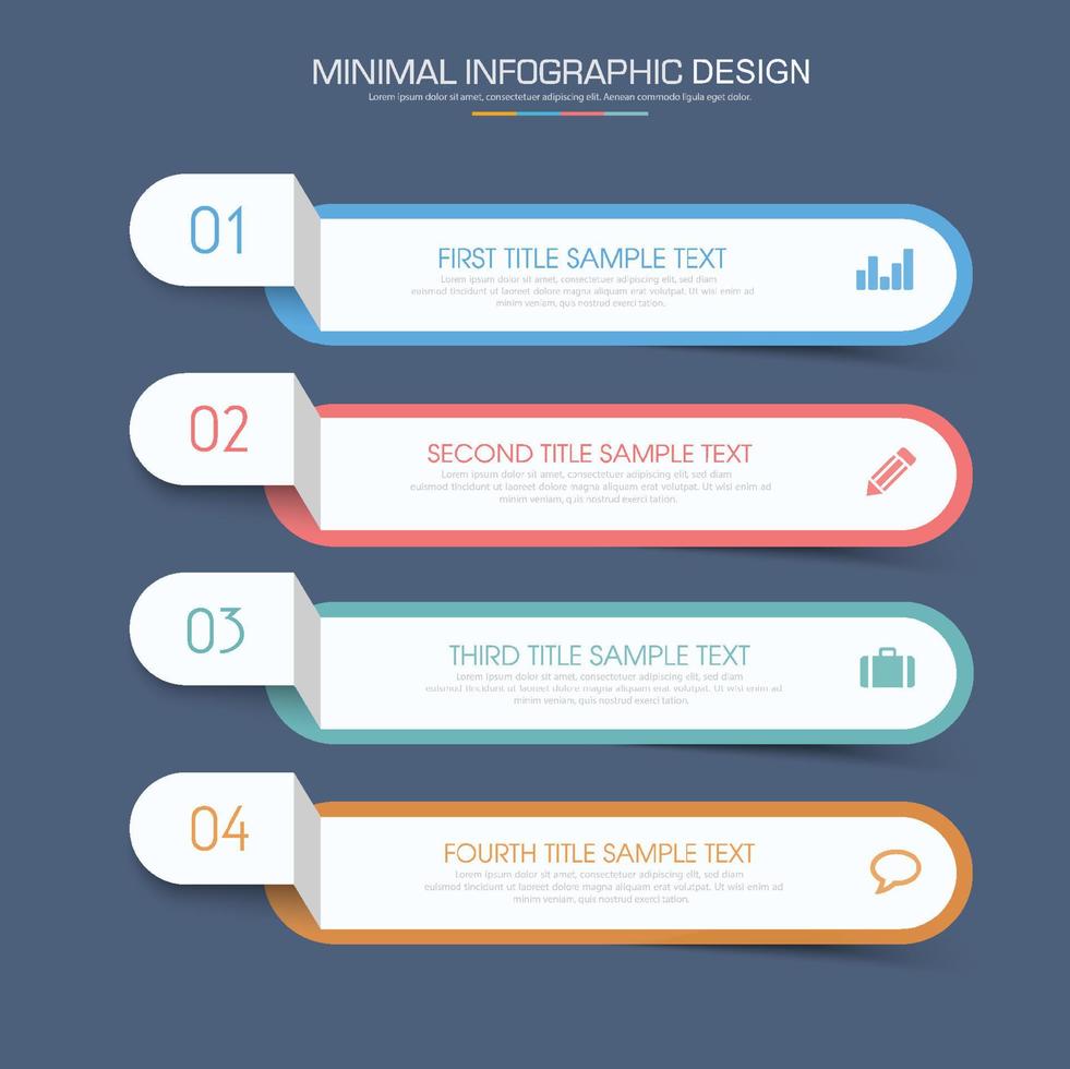 business infographic mall med ikon, vektor design illustration