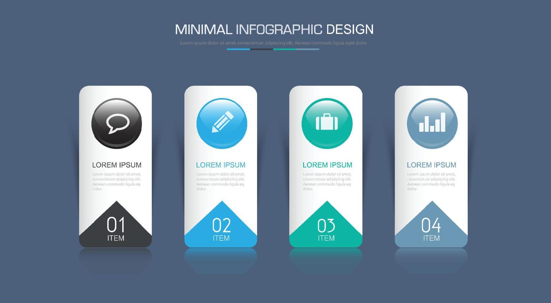 business infographic mall med ikon, vektor design illustration