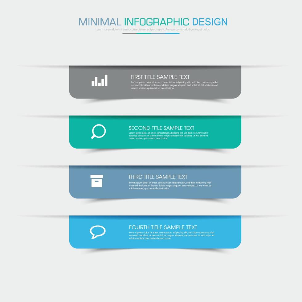 Business-Infografik-Vorlage mit Symbol, Vektor-Design-Illustration vektor