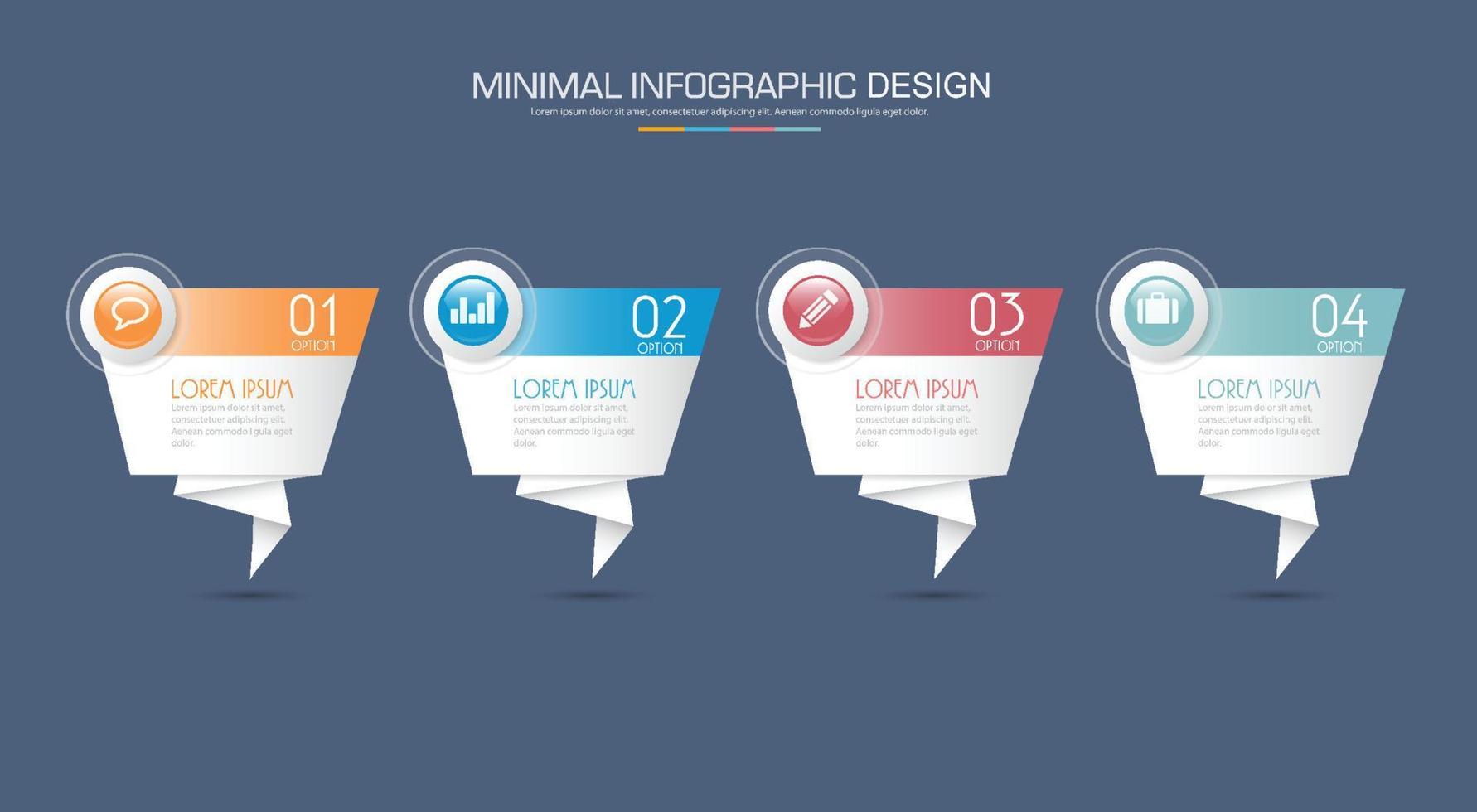 business infographic mall med ikon, vektordesign illustrationer vektor