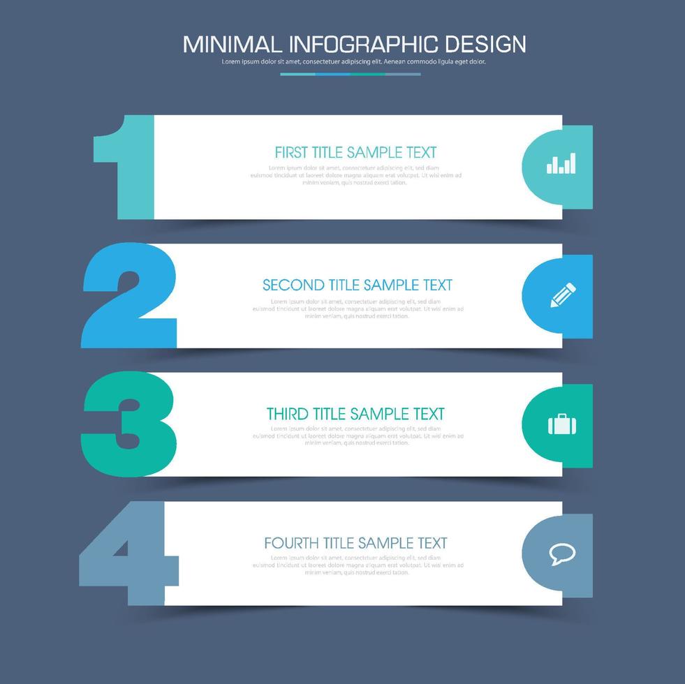 Business-Infografik-Vorlage mit Symbol, Vektor-Design-Illustration vektor