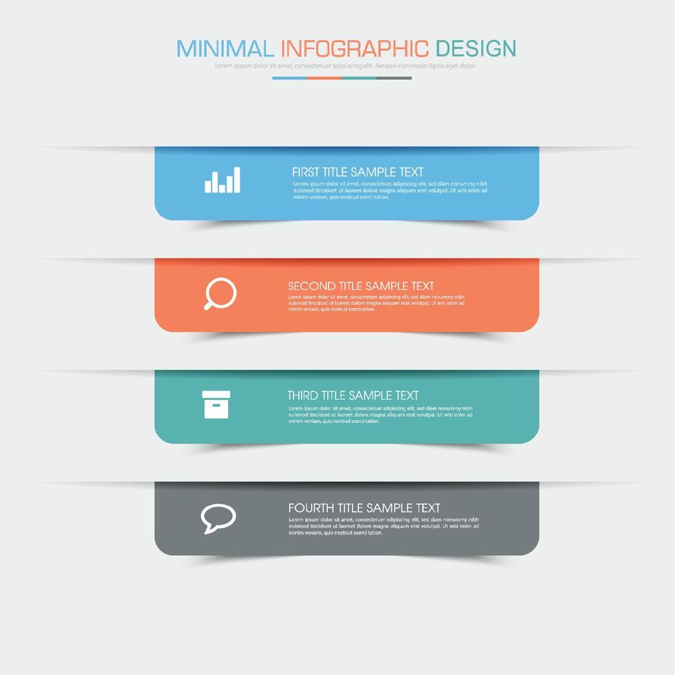 Business-Infografik-Vorlage mit Symbol, Vektor-Design-Illustration vektor