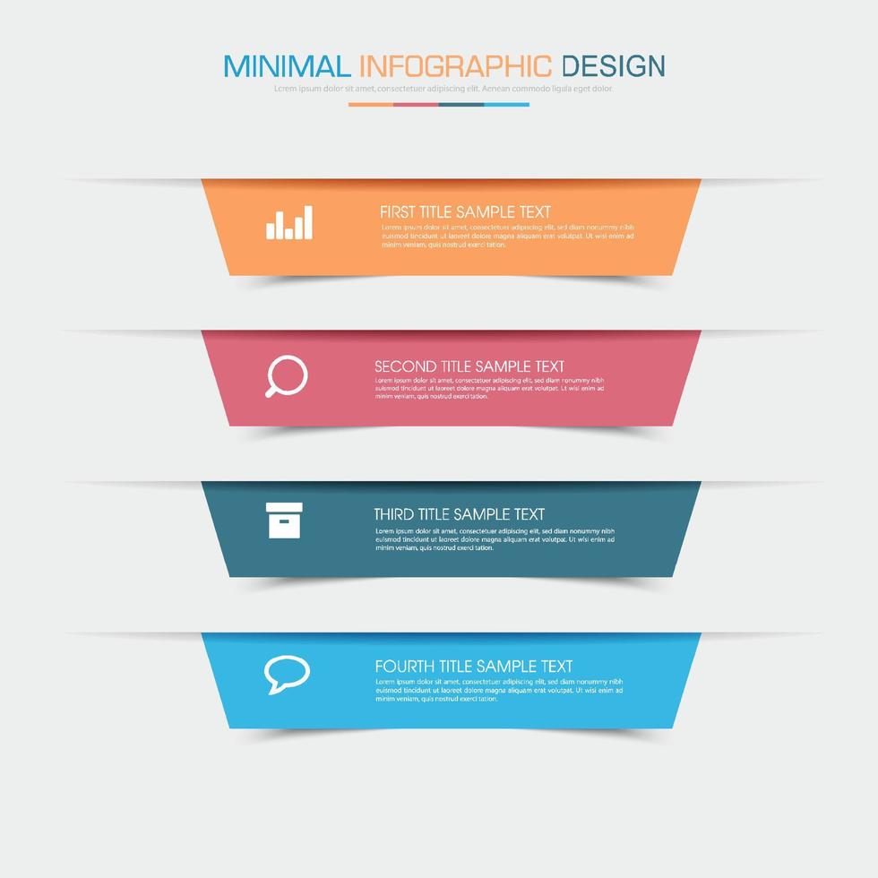 business infographic mall med ikon, vektordesign illustrationer vektor