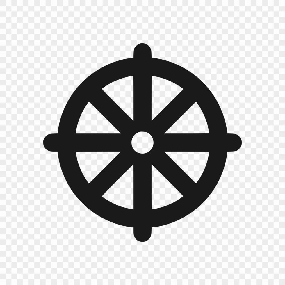 symbol för buddhism isolerade vektor