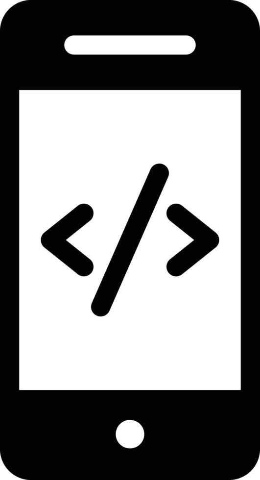 mobile kodierungsvektorillustration auf einem hintergrund. hochwertige symbole. vektorikonen für konzept und grafikdesign. vektor