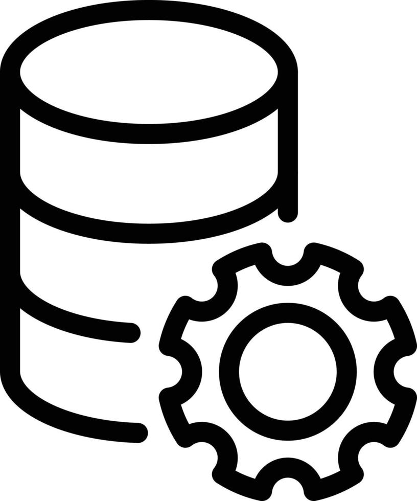 databas vektor illustration på en bakgrund. premium kvalitet symbols.vector ikoner för koncept och grafisk design.