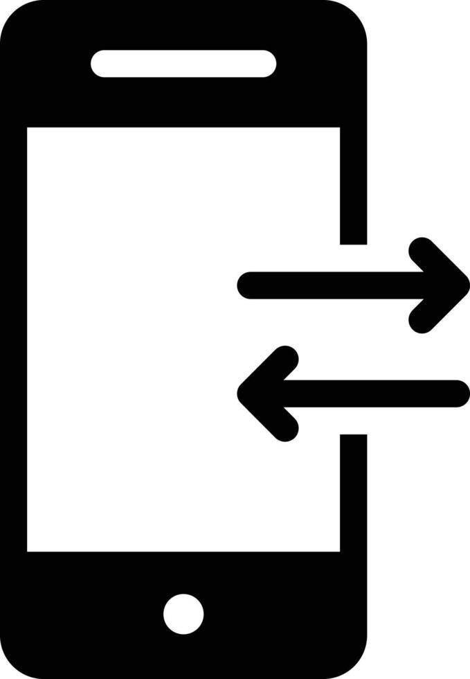 mobile transfervektorillustration auf einem hintergrund. hochwertige symbole. vektorikonen für konzept und grafikdesign. vektor