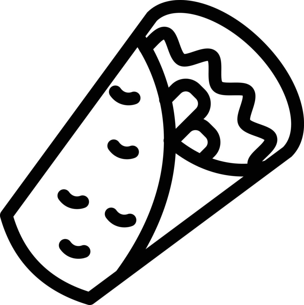 shawarma-vektorillustration auf einem hintergrund. hochwertige symbole. vektorikonen für konzept und grafikdesign. vektor