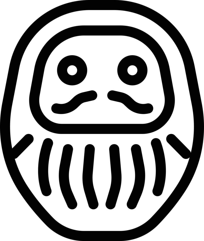 daruma vektor illustration på en bakgrund. premium kvalitet symbols.vector ikoner för koncept och grafisk design.