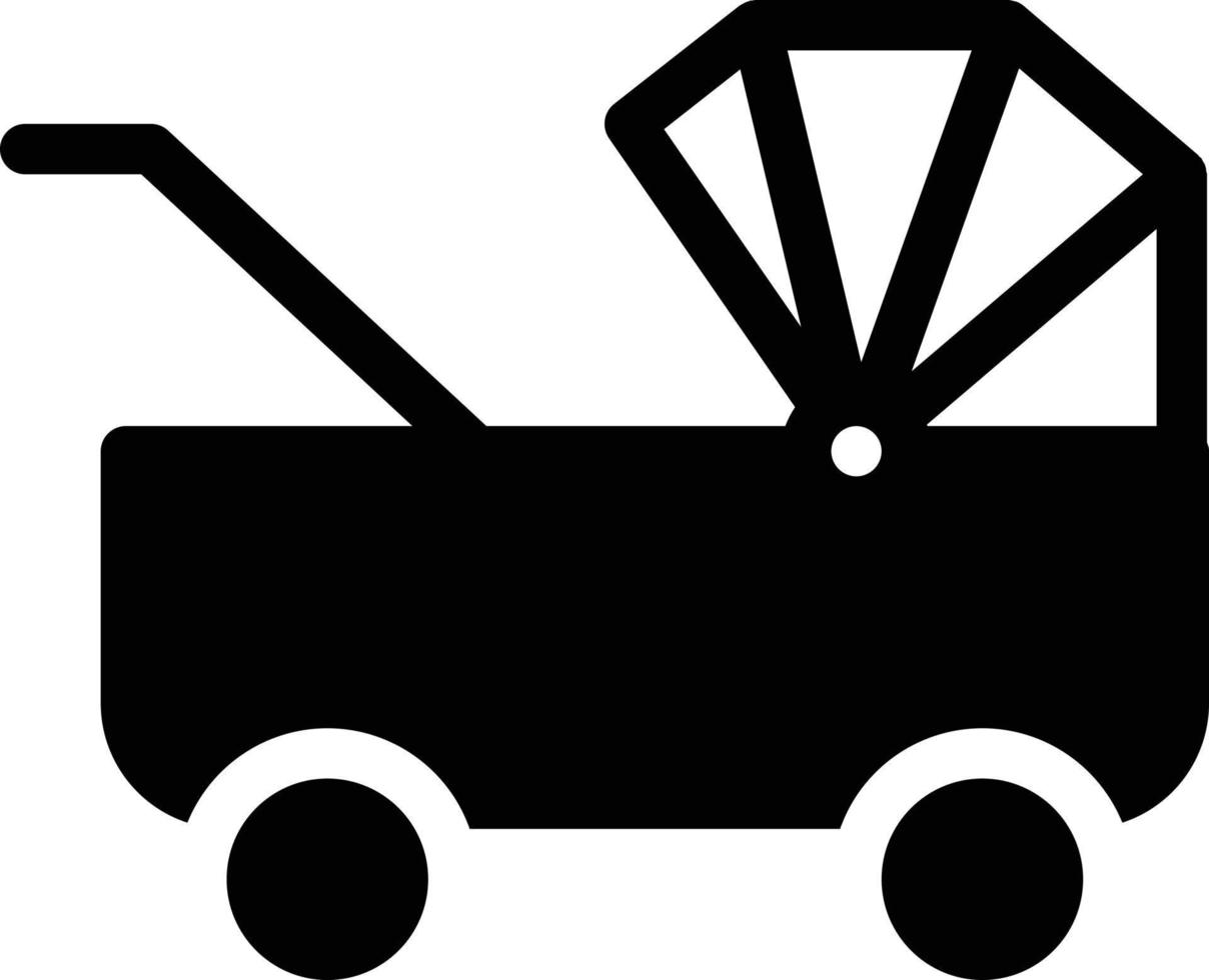 barnvagn vektor illustration på en bakgrund. premium kvalitetssymboler. vektor ikoner för koncept och grafisk design.