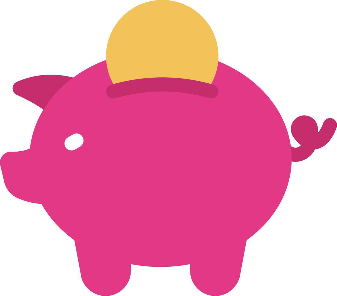 Piggy-Vektorillustration auf einem Hintergrund. Premium-Qualitätssymbole. Vektorsymbole für Konzept und Grafikdesign. vektor