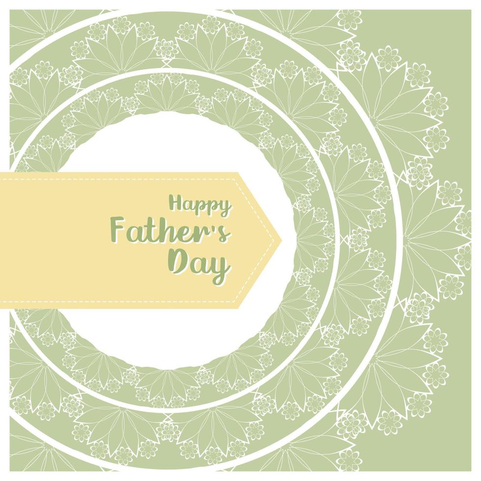 Happy Fathers Day Grusskarte, mit Spitzenetikett. jahrgang, scrapbooking. vektor