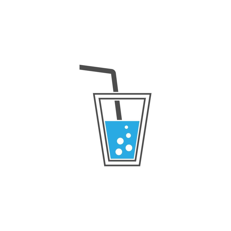 sommar drink ikon logotyp design illustration mall vektor