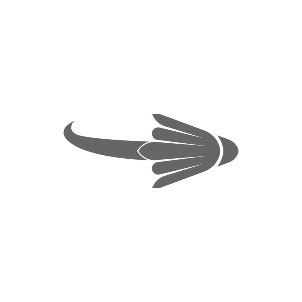 badminton fjäderboll ikon logotyp illustration vektor