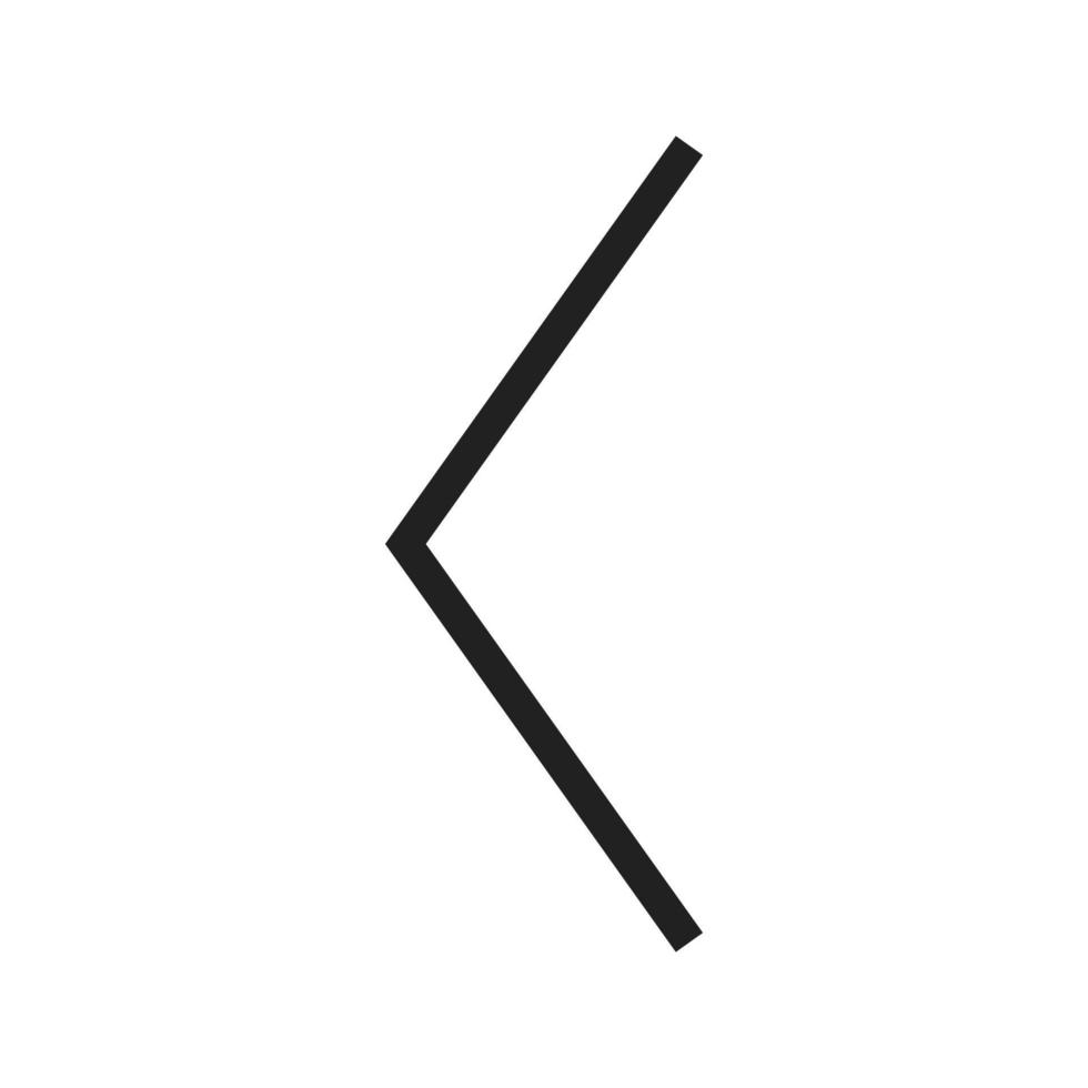 Symbol für Pfeil nach links vektor