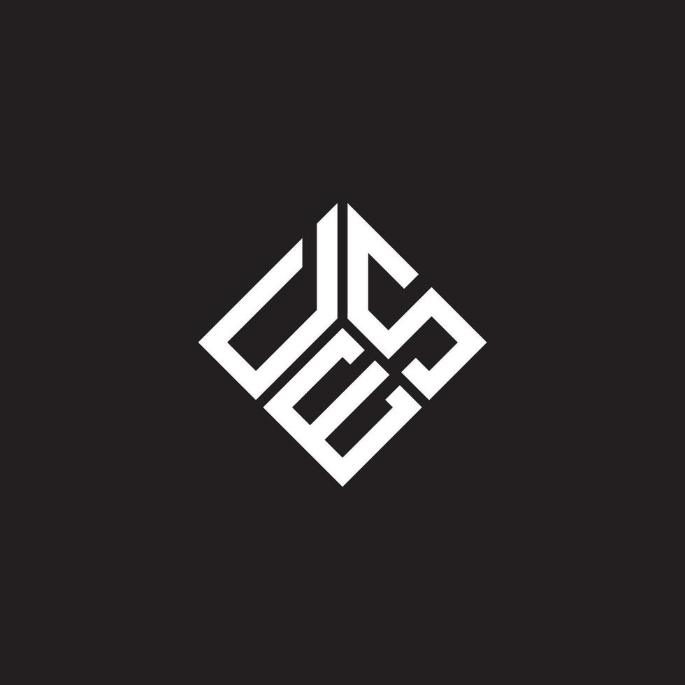des-Brief-Logo-Design auf schwarzem Hintergrund. des kreative Initialen Brief Logo-Konzept. des Buchstabendesigns. vektor