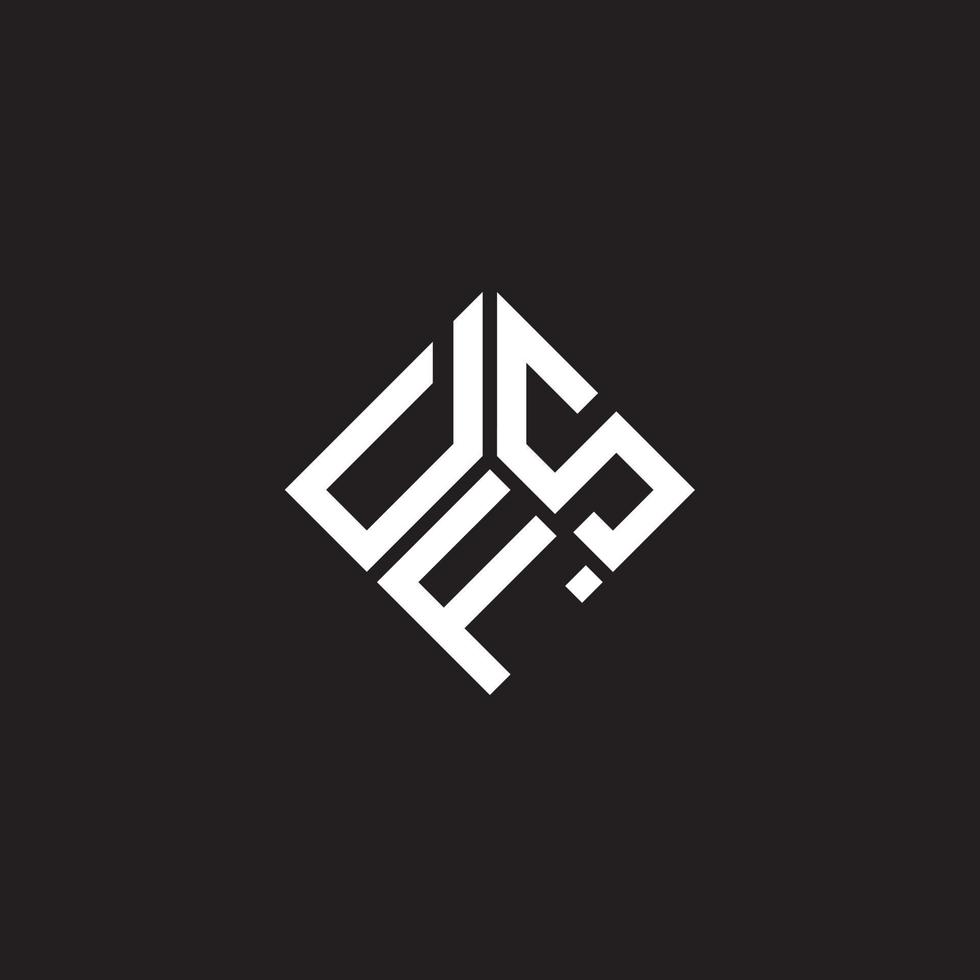 dfs-Brief-Logo-Design auf schwarzem Hintergrund. dfs kreatives Initialen-Buchstaben-Logo-Konzept. dfs Briefgestaltung. vektor