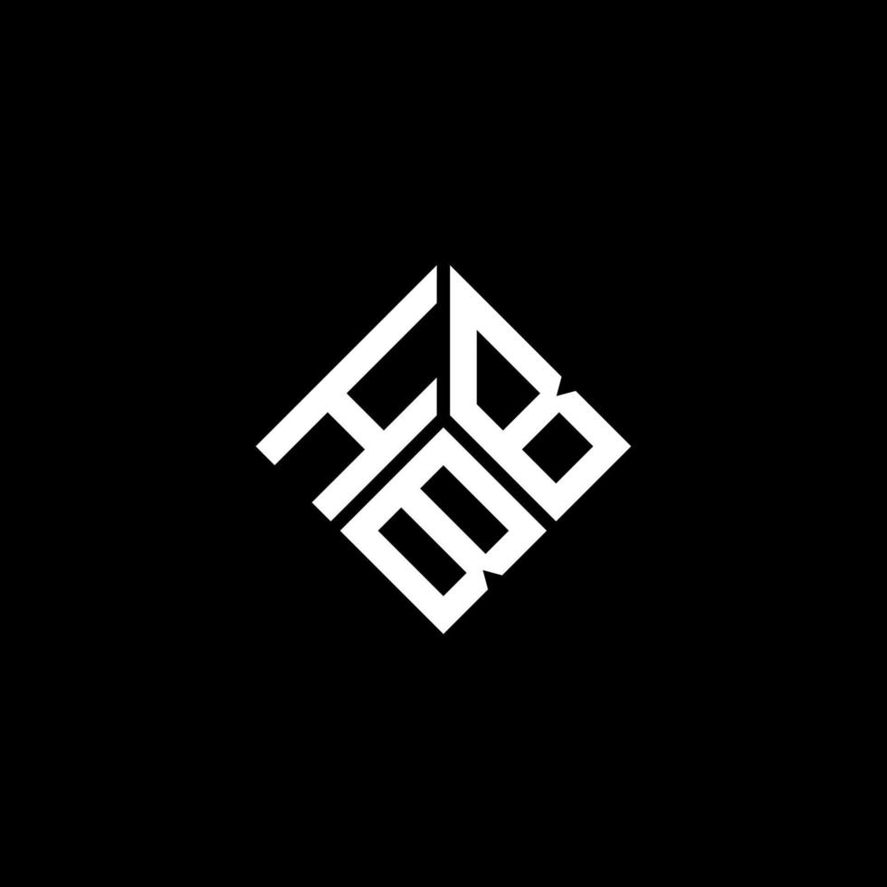 hbb brev logotyp design på svart bakgrund. hbb kreativa initialer bokstavslogotyp koncept. hbb bokstavsdesign. vektor