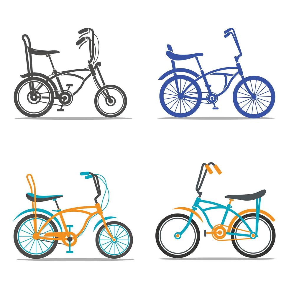 Bananensitz-Fahrradvektoren und Illustrationsdesign vektor