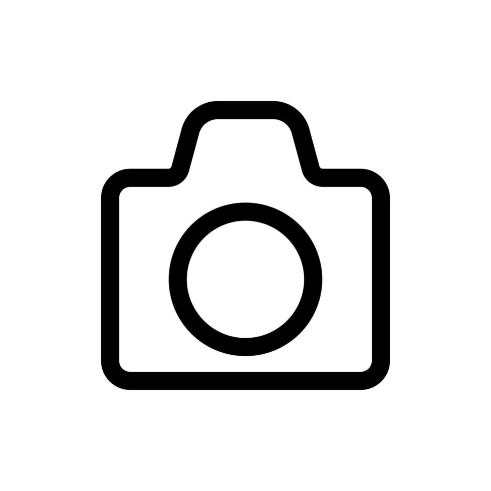 kameraikon eller logotyp isolerade tecken symbol vektorillustration vektor