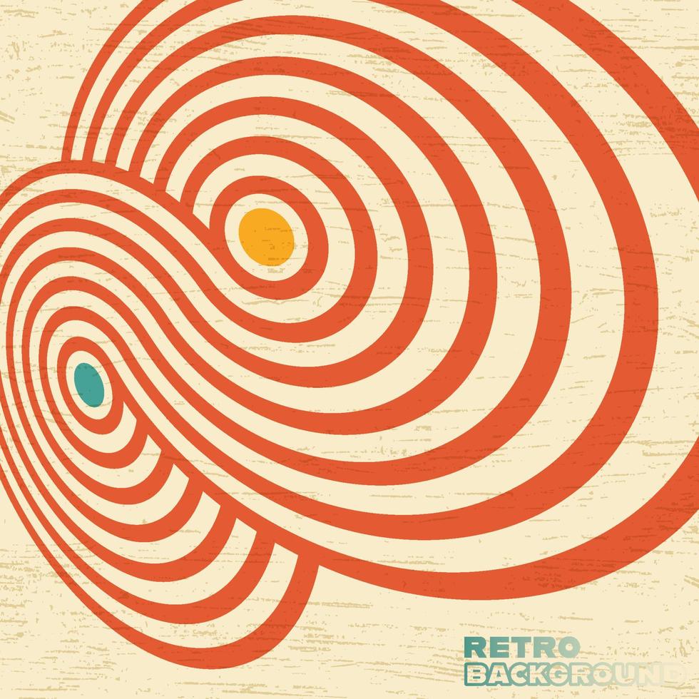 Retro-Grunge-Textur-Hintergrund mit Vintage-Farbstreifen. Vektor-Illustration. vektor