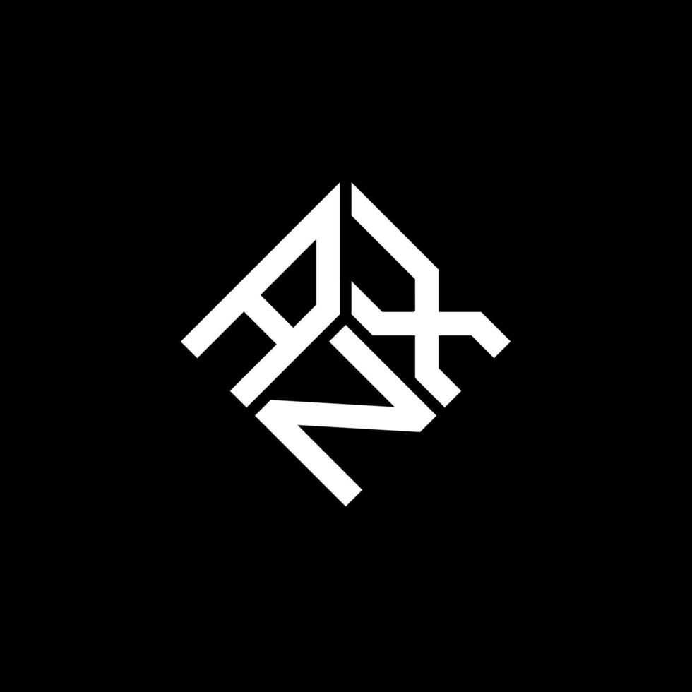 anx brev logotyp design på svart bakgrund. anx kreativa initialer brev logotyp koncept. anx bokstavsdesign. vektor