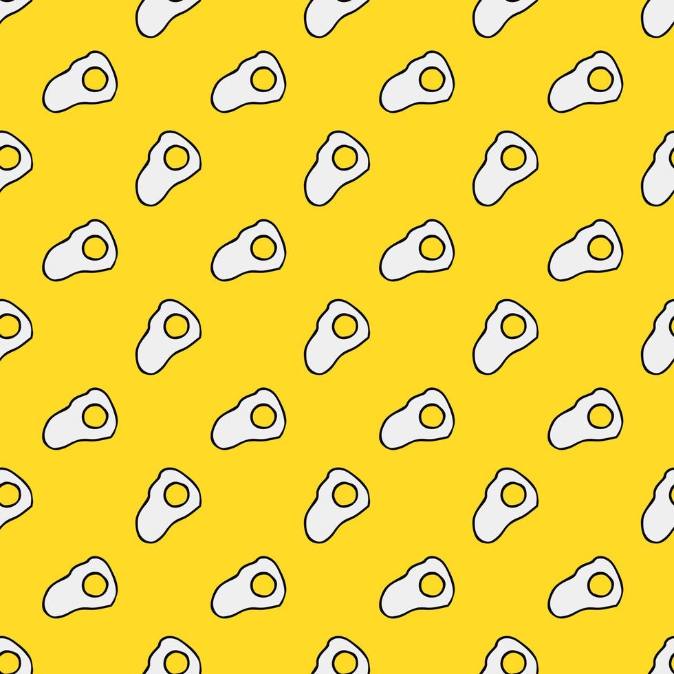 seamless mönster med ägg ikoner. färgade ägg bakgrund. doodle vektor ägg illustration