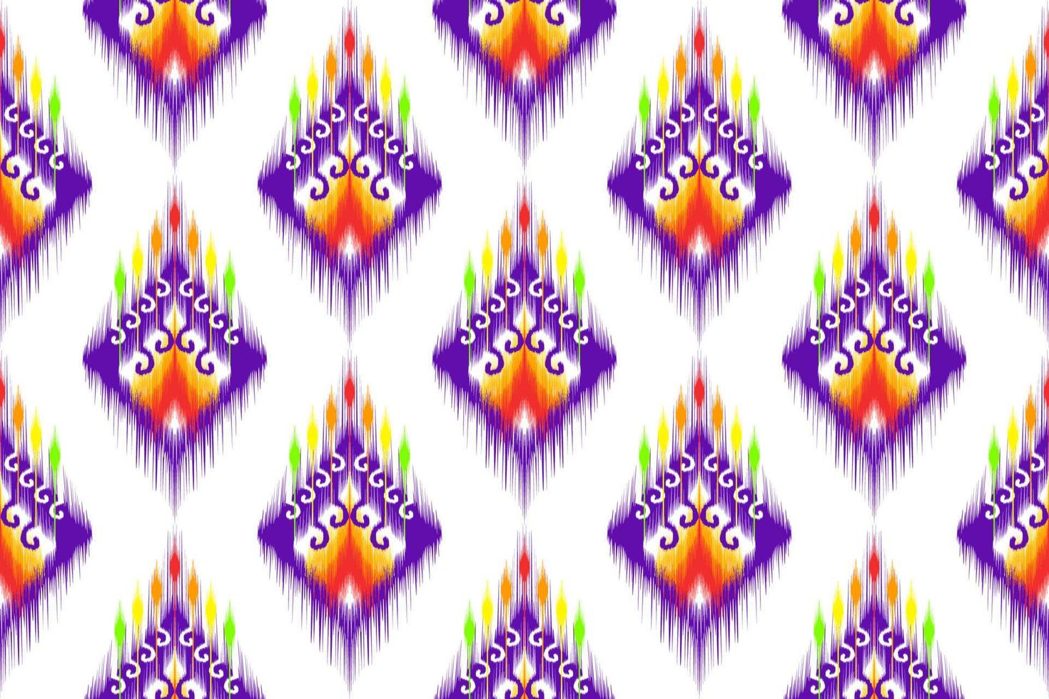 ikat ethnisches nahtloses musterdesign abstrakte geometrische aztekische stoffteppichverzierung chevron textildekoration tapete. Tribal Truthahn afrikanisch indianisch amerikanisch traditioneller Stickereivektor vektor