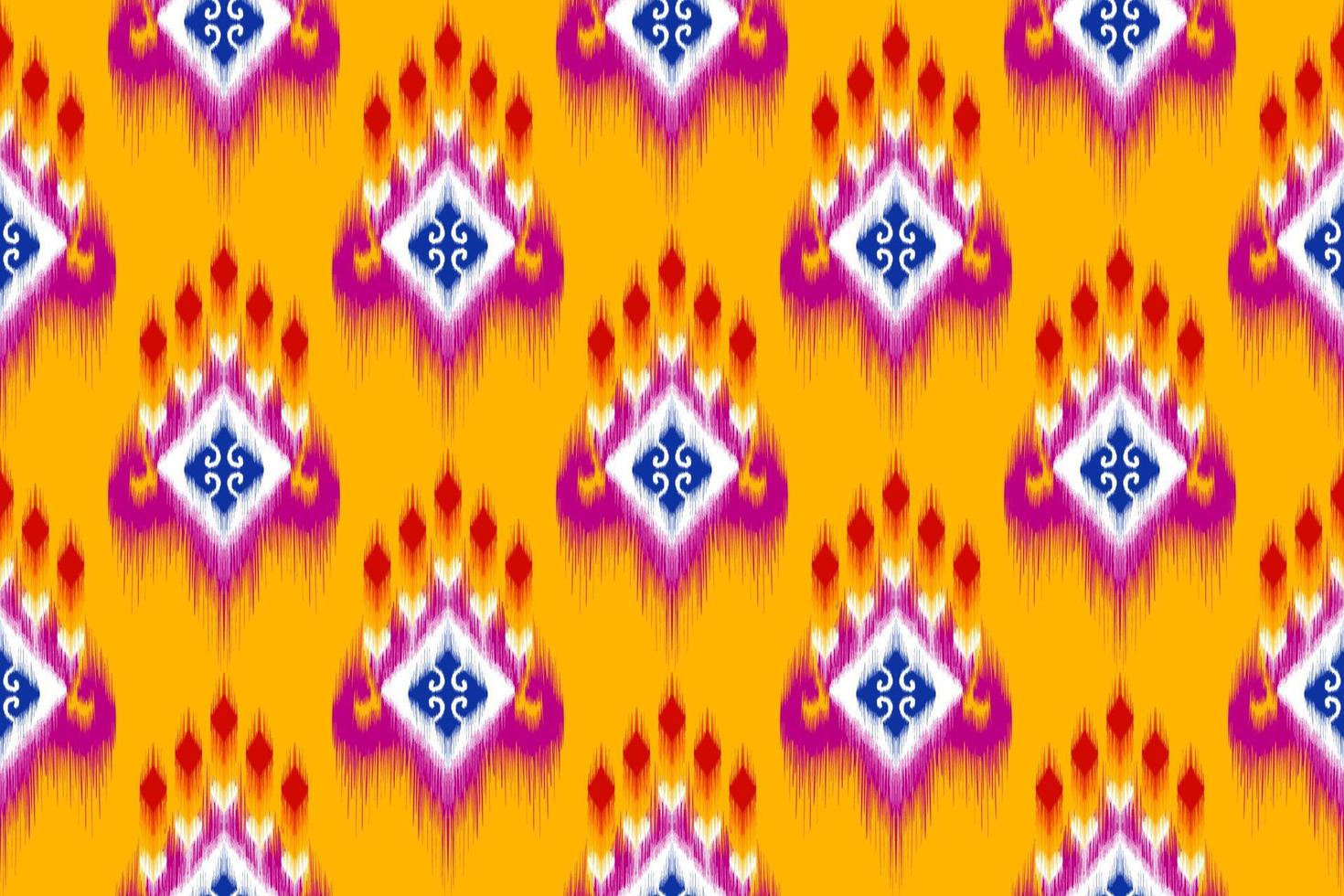 abstraktes geometrisches ikat-ethnisches musterdesign. aztekischer Stoff Teppich Mandala Ornamente Textildekorationen Tapete. tribal boho native ethnische türkei traditionelle stickerei vektor hintergrund