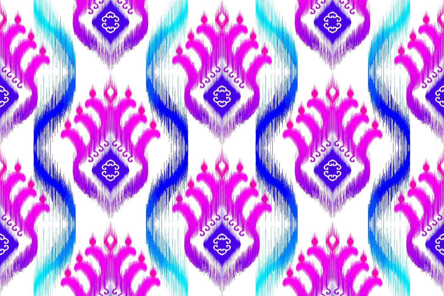abstrakt geometrisk ikat etnisk mönsterdesign. Aztec tyg matta mandala ornament textil dekorationer tapet. tribal boho infödda etniska kalkon traditionell broderi vektor bakgrund