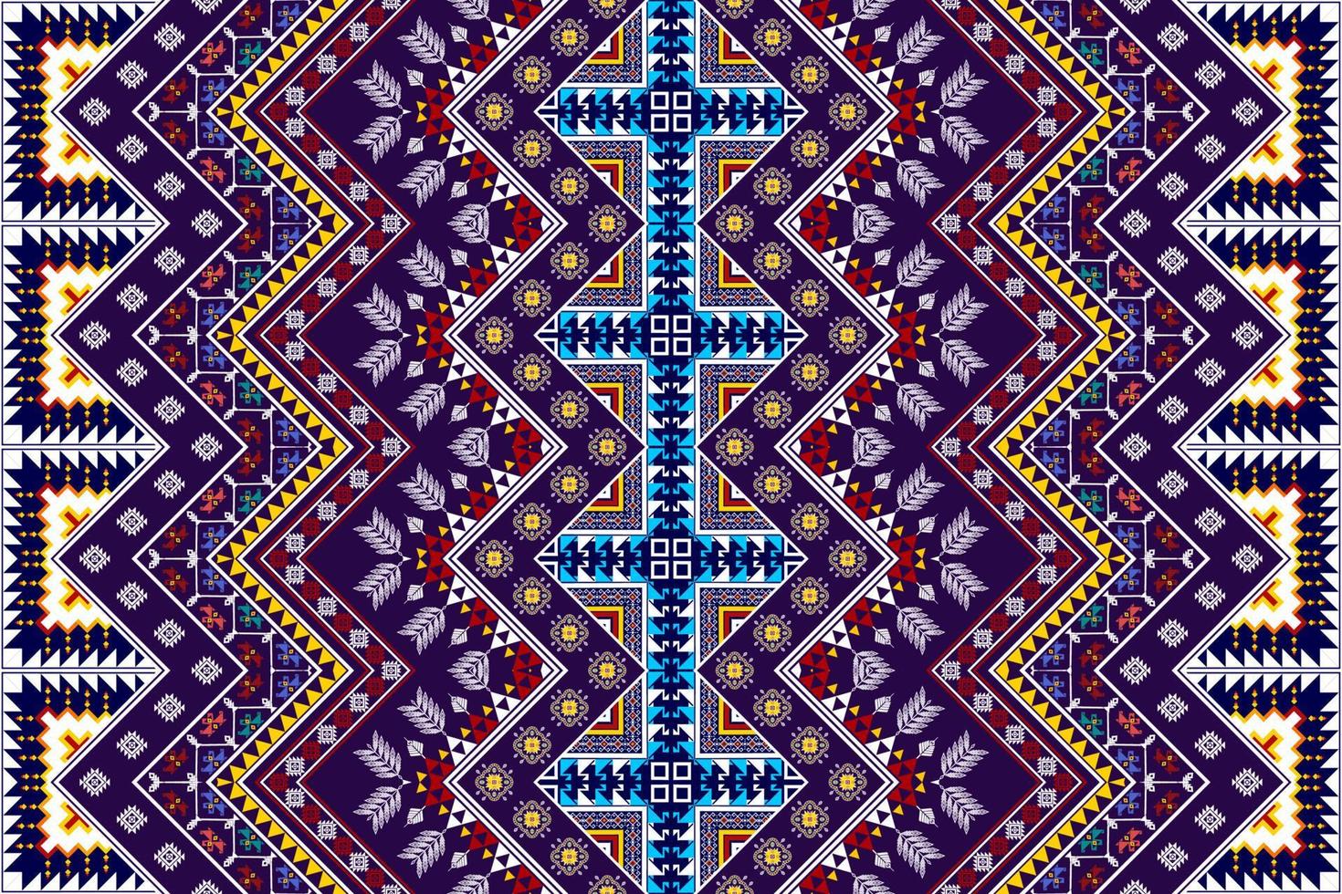 geometrisches abstraktes ethnisches Musterdesign. aztekischer Stoff Teppich Mandala Ornamente Textildekorationen Tapete. tribal boho native ethnische türkei traditionelle stickerei vektor hintergrund