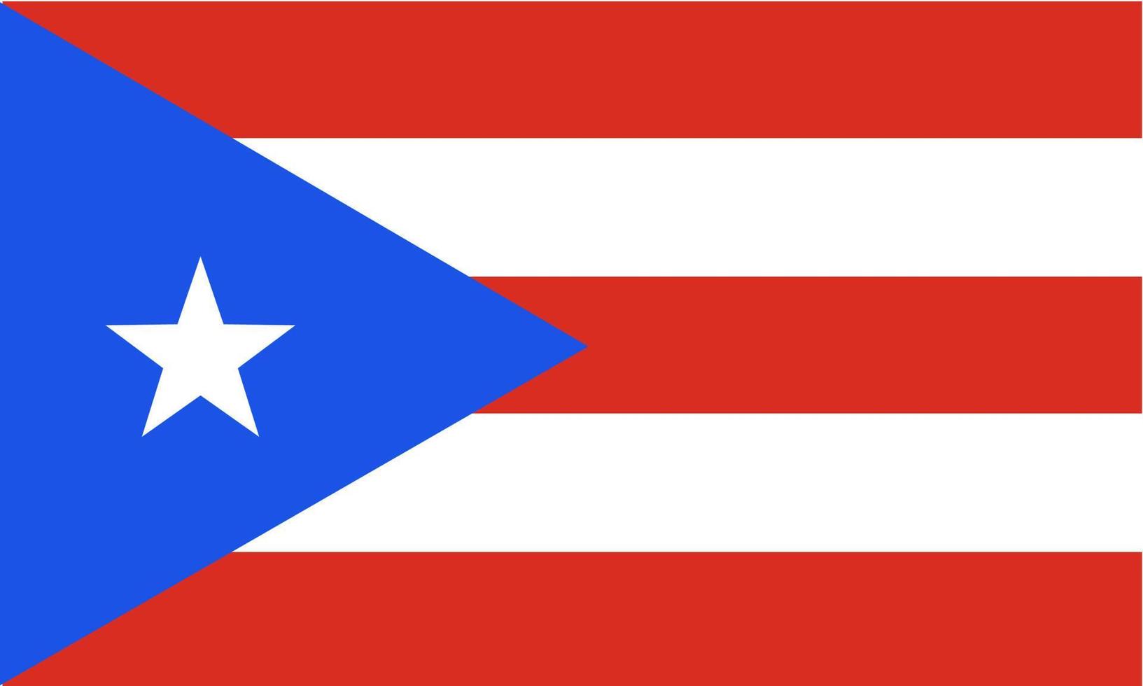 puerto rico flagga vektor ikon i officiell färg och proportion korrekt