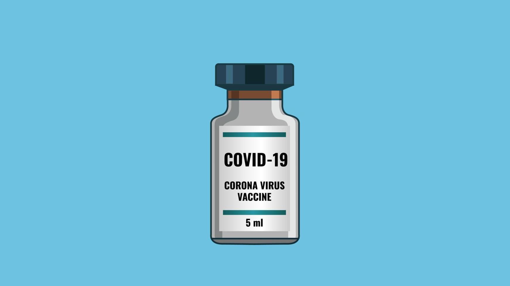 Symbol für Coronavirus-Impfstoff. Antivirus-Impfsymbol, Vektorillustration zur Behandlung von Krankheiten vektor