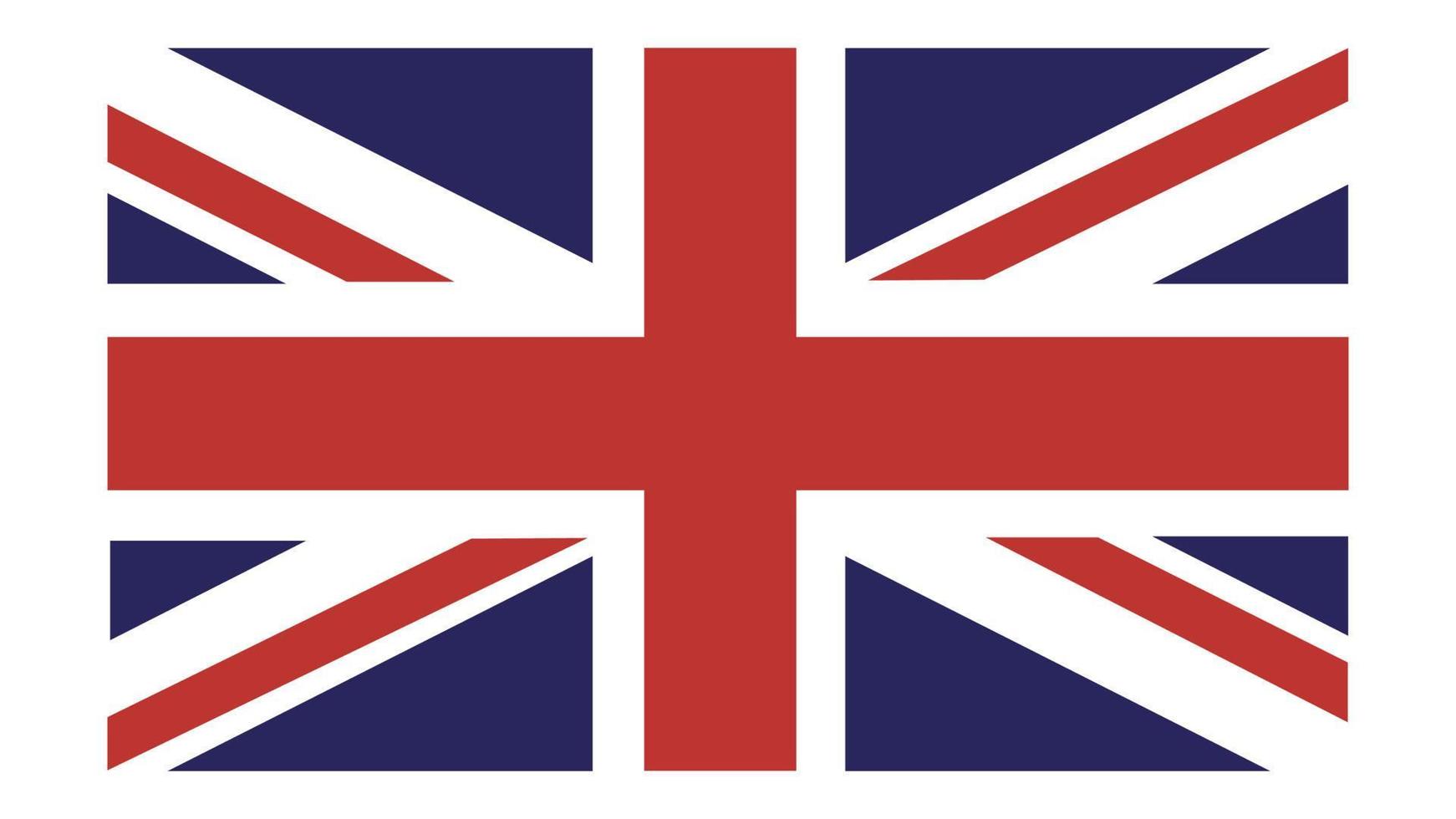 Flagge des Vereinigten Königreichs. offizielle Proportionsmaße und Farben. Vektor-Illustration vektor