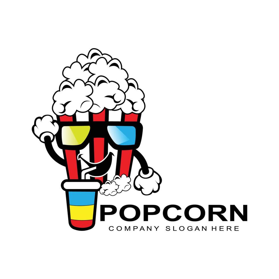 pop corn logotyp ikon vektor, explodera, bio snacks, koncept illustration vektor