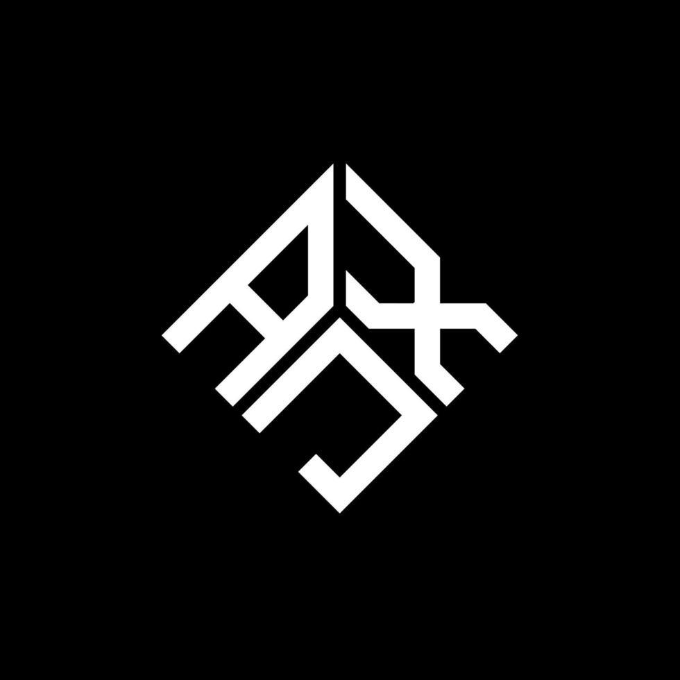 ajx-Buchstaben-Logo-Design auf schwarzem Hintergrund. ajx kreative Initialen schreiben Logo-Konzept. ajx Briefgestaltung. vektor