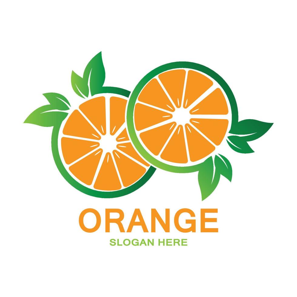 orange frukt logotyp ikon vektor. växtinspiration, illustration vektor