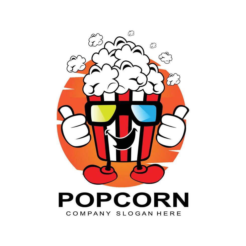 pop corn logotyp ikon vektor, explodera, bio snacks, koncept illustration vektor