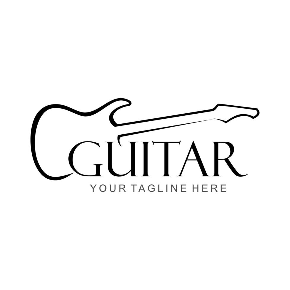 gitarr vektor logotyp