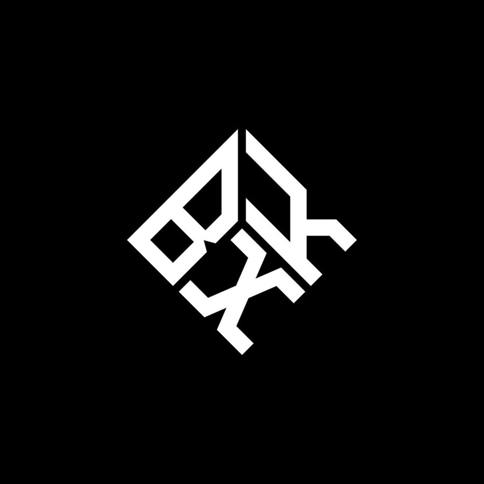 bxk-Buchstaben-Logo-Design auf schwarzem Hintergrund. bxk kreative Initialen schreiben Logo-Konzept. bxk Briefgestaltung. vektor