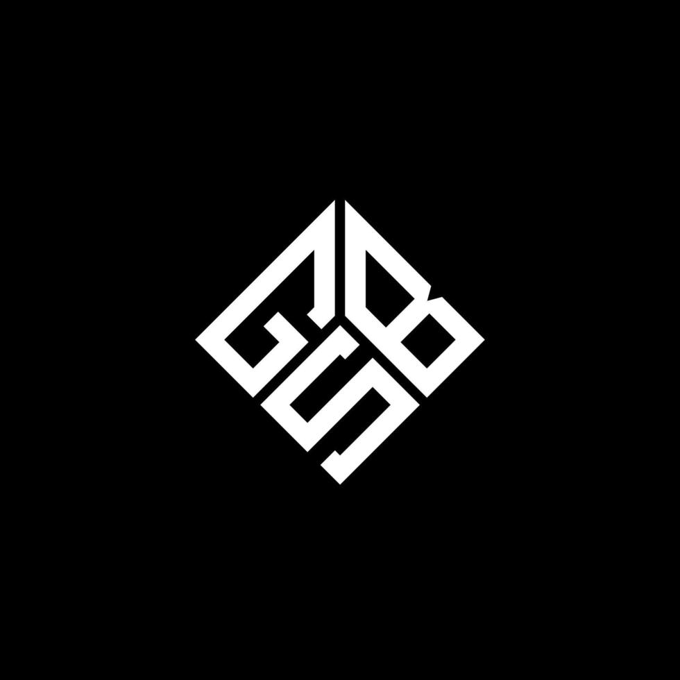 gsb-Buchstaben-Logo-Design auf schwarzem Hintergrund. gsb kreative Initialen schreiben Logo-Konzept. gsb Briefgestaltung. vektor