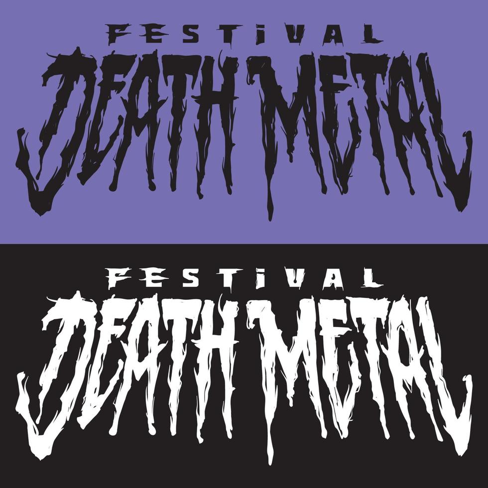 Banner für Death Metal Music Festival vektor