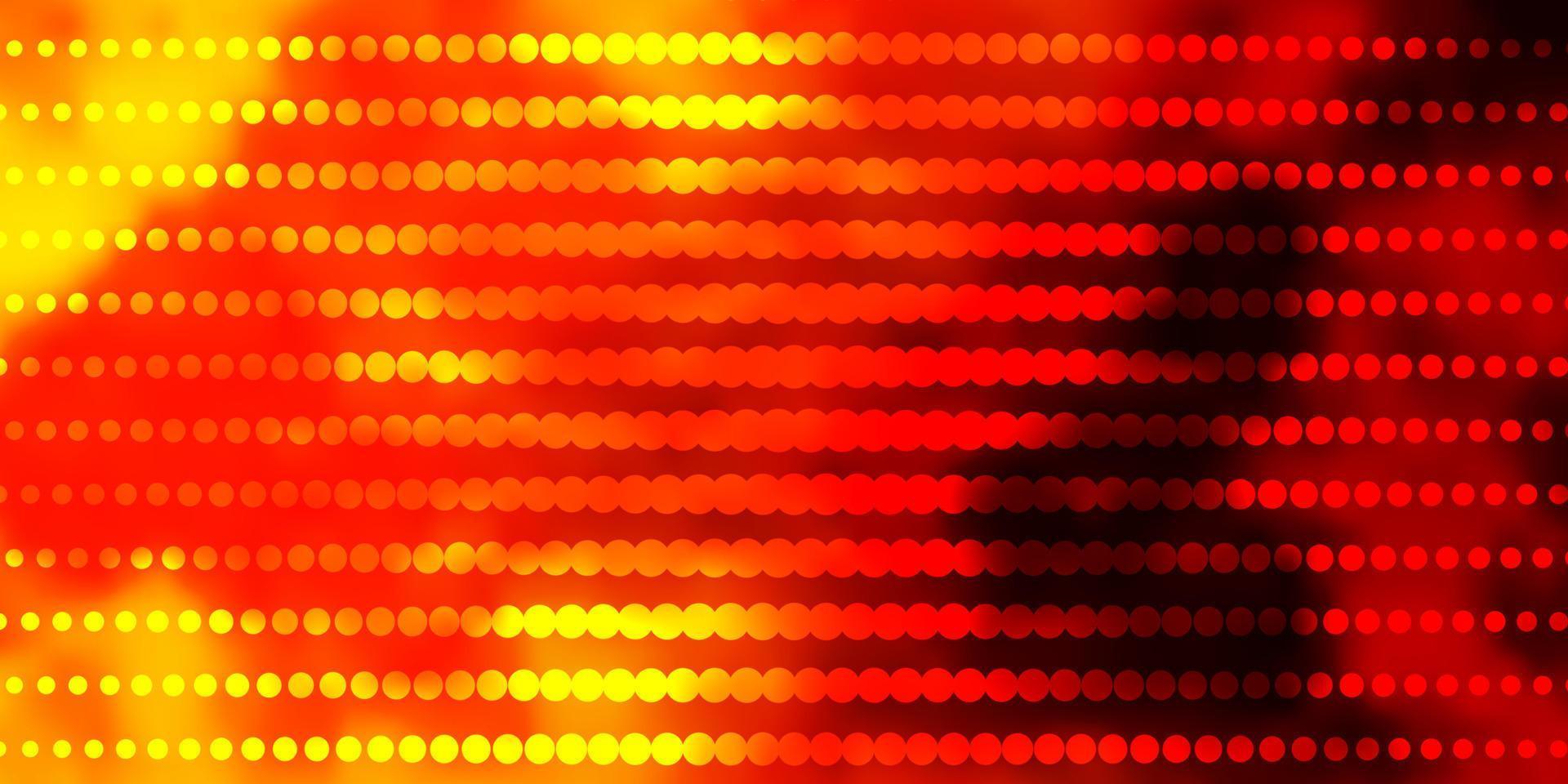 ljus orange vektormall med cirklar. vektor