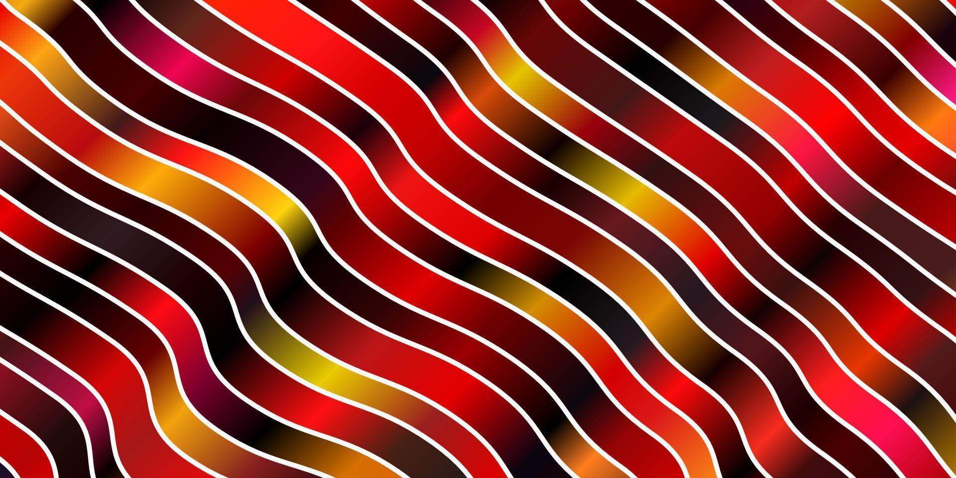mörkrosa, gul vektorbakgrund med linjer. vektor