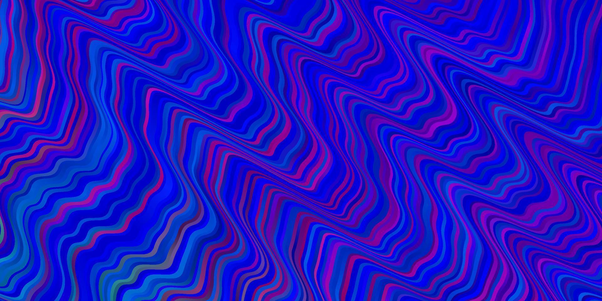 hellblauer, roter Vektorhintergrund mit Kurven. vektor