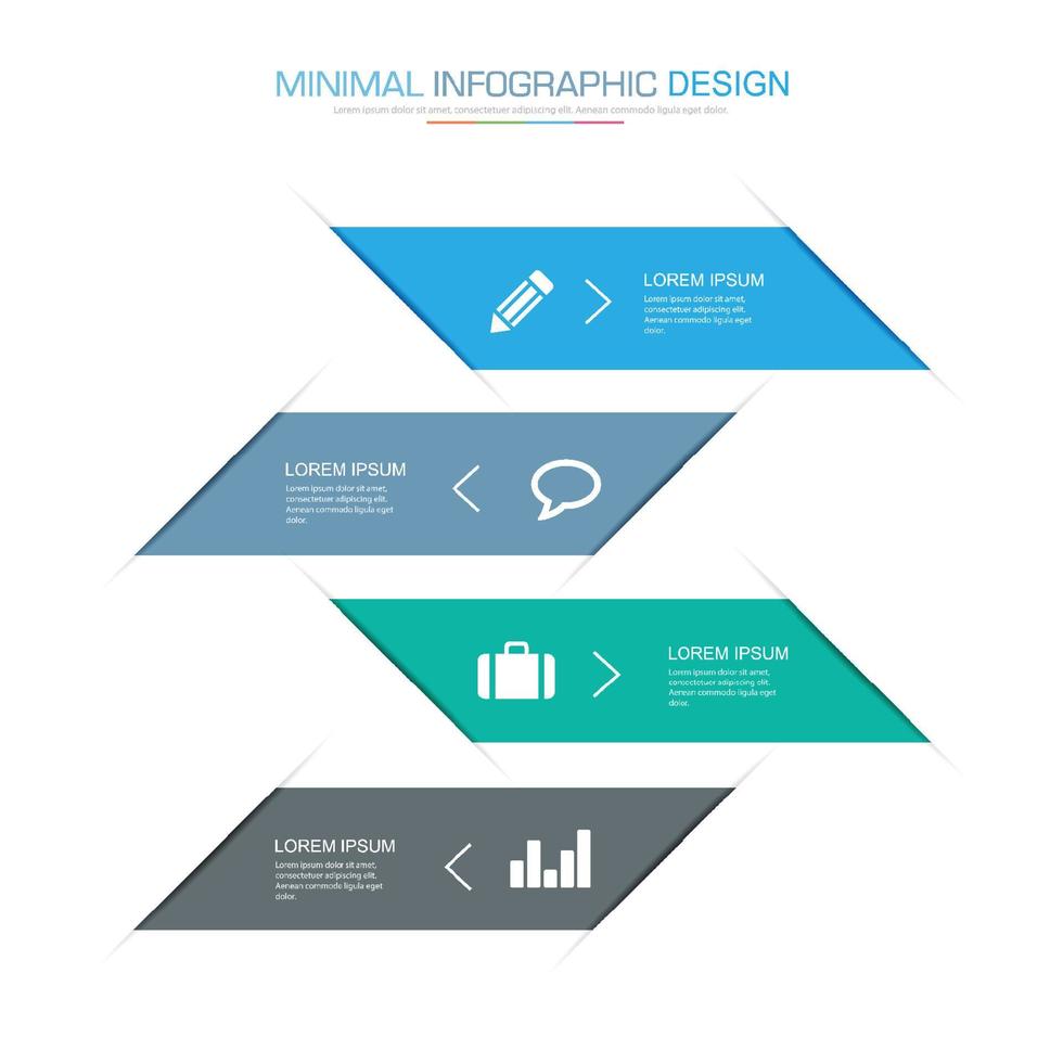 business infographic mall med ikon, vektor design illustration