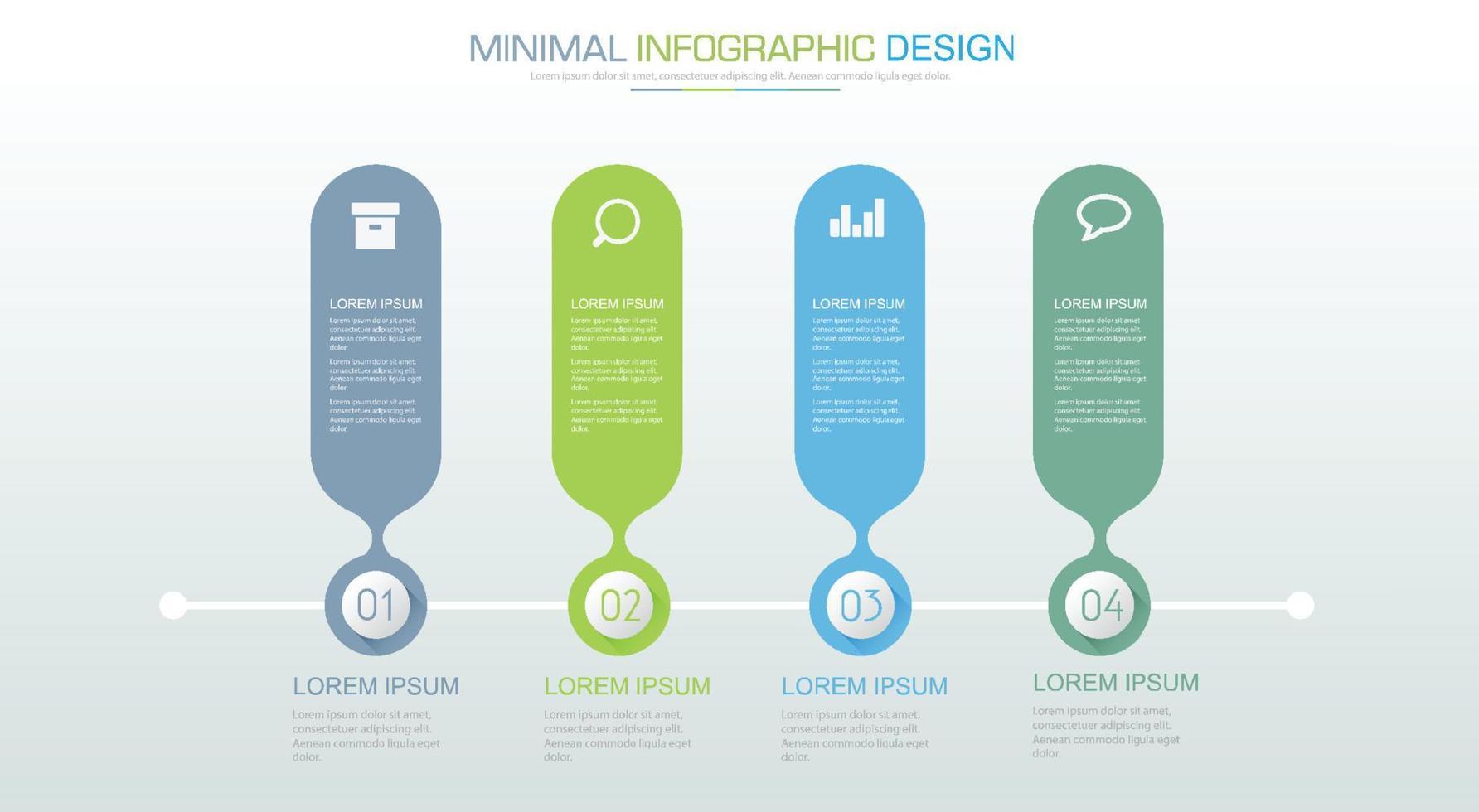 business infographic mall med ikon, vektor design illustration