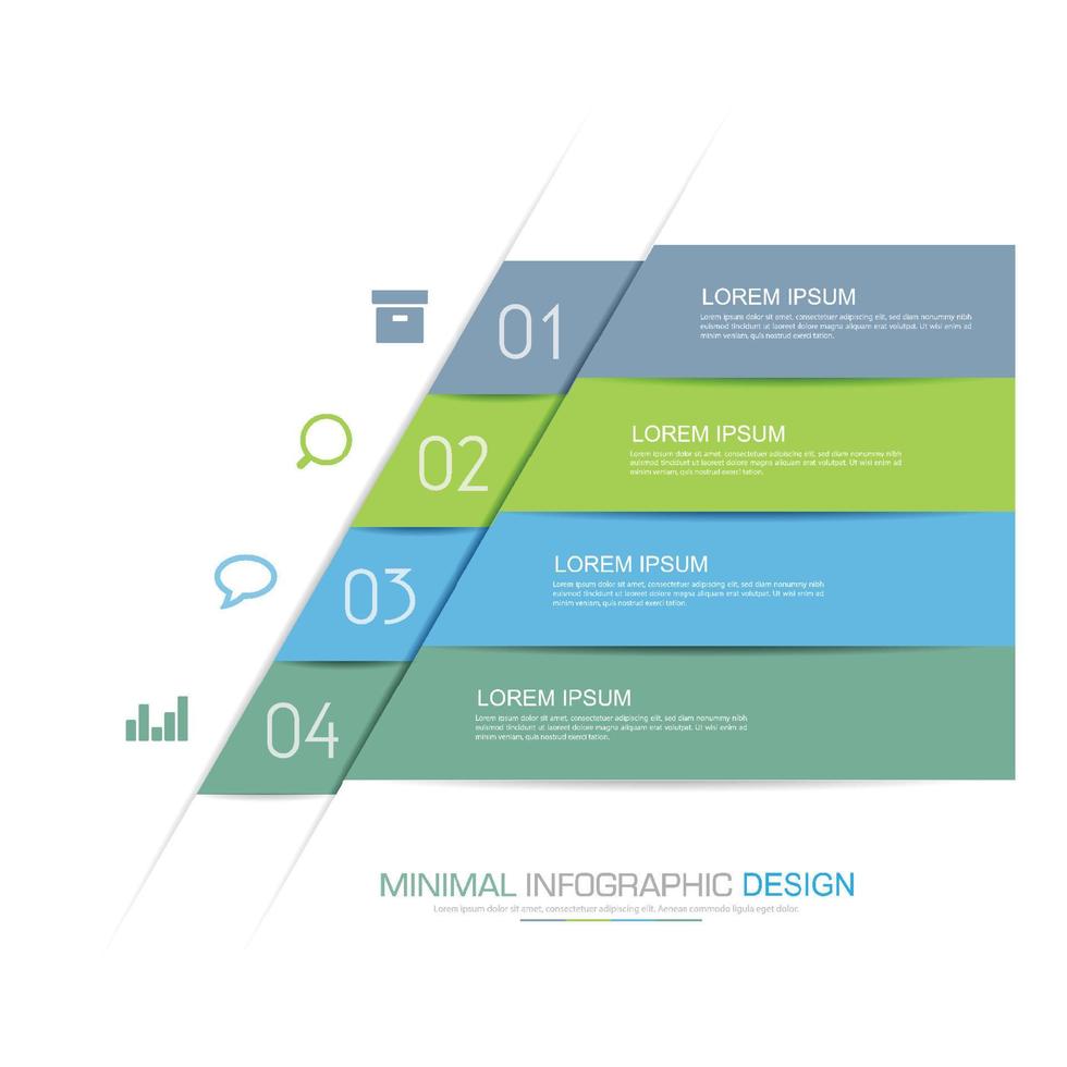 business infographic mall med ikon, vektor design illustration